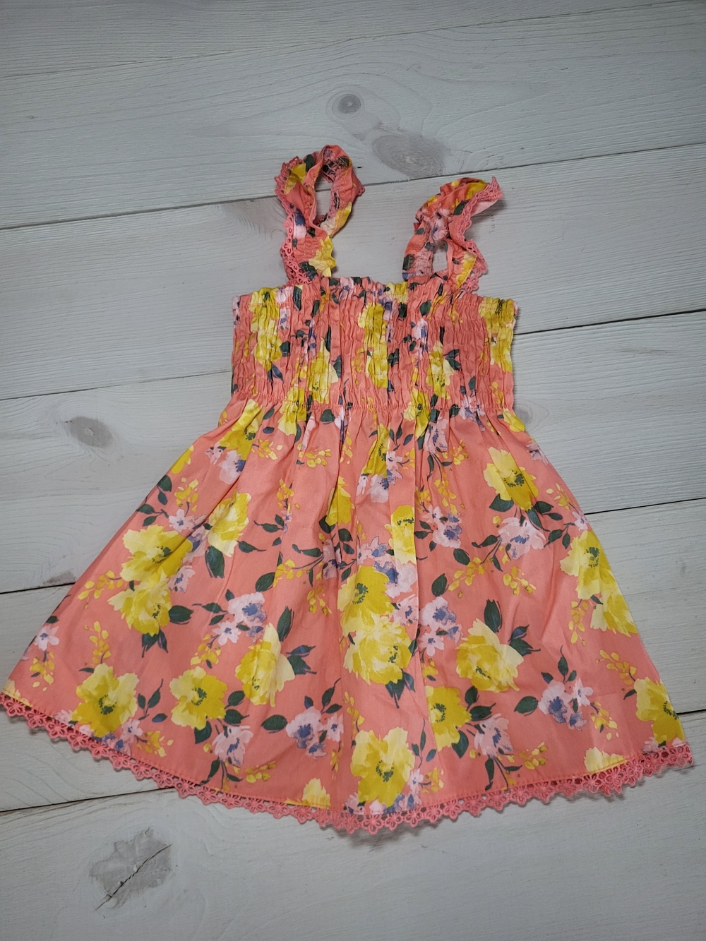 Infant Girl'sl Dress & Romper Old Navy Sunflowers Set Of 2 Baby Outfits 6-12 m. - Picture 5 of 7